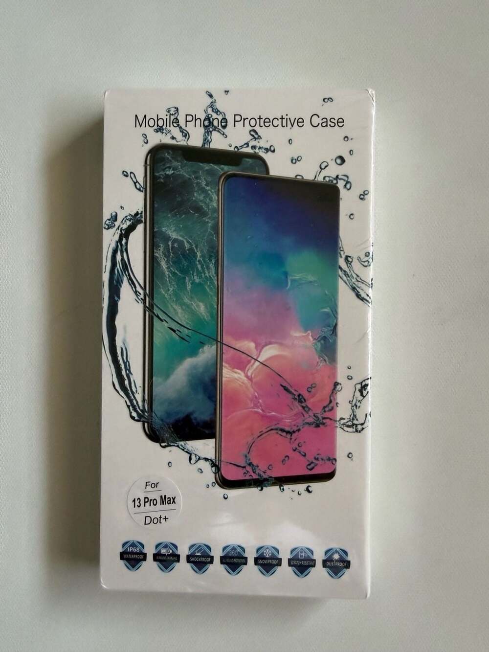 Waterproof Mobile Phone Protective Case for iPhone 13 Pro Max - Black